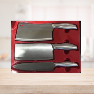 Остри Јапонски ножеви од нерѓосувачки челик | Сет од 3 ножа