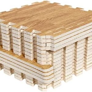 Квадратни подлоги 16 парчиња - Кафеава боја (30x30cm)