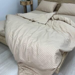 Постелнина Памук Сатен Премиум (Kрем боја)